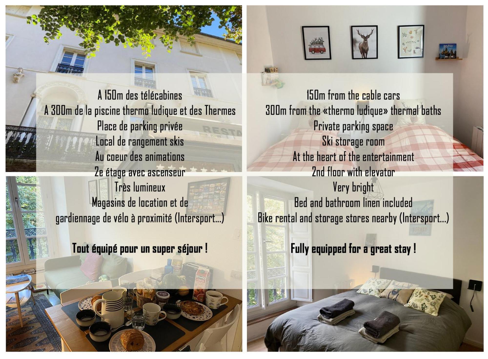 Au 47 Allees D'Etigny - Central & Standing - Avec Parking - Linge De Lit Et De Toilette Inclus Bagnères-de-Luchon Εξωτερικό φωτογραφία